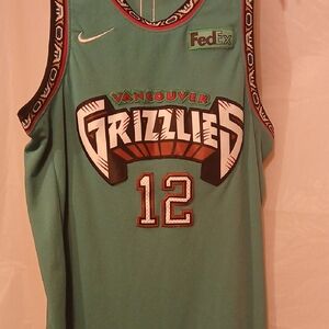 Nike Teal Vancouver Grizzlies Jersey